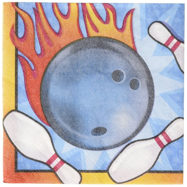 Bowling Party Beverage Napkins | Paper | 16 Pcs