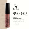 Carolina COSMETICS - Plant-Based Non-Sticky Lip Gloss (What A Babe) - Hydrating & Nourishing with Sunflower Seed Oil, Cacao & Grape Seed Oil - Gluten-Free, Vegan, Non-GMO, Paraben-Free - 5g/0.18oz