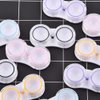 KISEER 15 Pack Clear Cute Contact Lens Case Box Holder Container Storage Kit