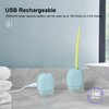 ELMWAY UV Toothbrush Sanitizer Case, Toothbrush Sterilizer, Portable USB Charging Toothbrush Cover with UV-C Light Sanitizer, Travel Toothbrush Holder with UV Sanitizer Box