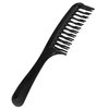 Black Double Tooth Detangler Hair Comb Curly Hair comb Shampoo Comb with Handle Wide Tooth Combs for Women for Long Curly Wet Hair,Hair Combs