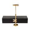 8-13cm Adjustable Miniature Microphone Mini Musical Instrument Mini Replica Model for 1:12 Action Figures Dollhouse Accessories Display Ornaments Home decoration (Gold, (adjustable) 3.15"-5.12")