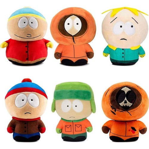 YZONU SP Anime Plush Toys, 8'' Kyle Cartman Kenny Butters Soft Plush Doll Cute Plush Pillow Stuffed Animals Toy Birthday Gifts for Children Adults and Fans(6Pcs)