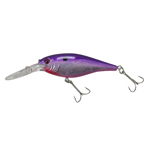 Berkley Flicker Shad Fishing Lure, Slick Purple Candy, 3/16 oz, 2in | 5cm Crankbaits, Size, Profile and Dive Depth Imitates Real Shad, Equipped with Fusion19 Hook