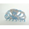 Generic Sky blue and white pink marbled hair claw clip for medium fine hair