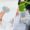 SWISSELITE Hand and Finger Contracture Cushion, Palm Grips with Elastic Band or Separator, Hand Grab Pad for Rehab Patient Palm Protect