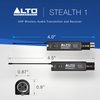 Alto Professional Stealth 1 - Mono UHF XLR Wireless Audio System, Transmitter and Receiver for Powered Speakers, Mixers and Dynamic Microphones,black