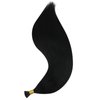Sunny Hair I Tip Hair Extensions Human Hair Black 22Inch Itip Human Hair Extension Jet Black Pre Bonded Itip Hair Extensions Black for Women Itip Extensions Black Hair Extensions Add Length 50G 50S