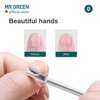 MR.GREEN Cuticle Pusher Dead Skin Remover Stainless Steel Manicure Tools Professional Cuticle Trimmer Nail Polish Peeler Scraper (Mr-2190)