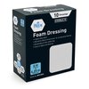 MED PRIDE Foam Dressings -10 Pack, 4'' X 4.25'' - Sterile, Hydrophilic, Highly Absorbent- Soft, Non-Adhesive Pads, Waterproof Dressing for Wound Care & Ulcers, Post Op Trauma + Injuries