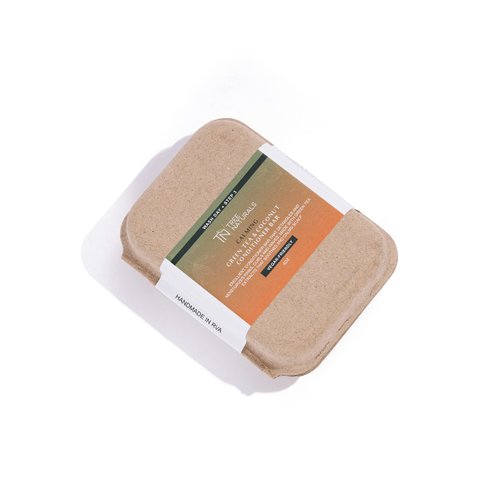 Tree Naturals Green Tea & Coconut Detangling Conditioner Bar for Curly Hair, Reduces Tangles & Breakage, Vegan Friendly, 4 ounces