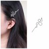 Iaceble Crystal Snake Hair Clip Barrette Silver Snake Bobby Pin Clip Metal Serpent Hairpins Clip Punk Animal Hair Pin Head Clip Decorative Hair Accessories for Women and Girls