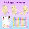 VENUSFIT Mermaid Party Favors - 12 PCS Mermaid Birthday Party Supplies - Mermaid Bubbles & Paint Crafts - Mermaid Birthday Decorations Goodie Bags Gifts Prizes for Kids Girls Toddler