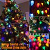 Supernoor 50LED C7 Christmas Lights,24Ft C7 Christmas Lights Battery Operated C7 Christmas String Lights Christmas Lights for Indoor Outdoor Xmas Tree Garden Patio Party Christmas Decorations