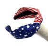 American Flag Knotted Headband,4th of July Headband,Red White Blue Patriotic USA Bow Knotted Wide Headband Yoga Hair Band Hair Hoops,for Women Girls Gift,4th of July Decorations,Independence Day