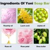 Bgtecho 3PCS Yoni Soap Bars,Yoni Bar Soap for Women,100% Natural Organic Yoni Soap Bars,Tea Tree Yoni Wash Eliminates Odor Ph Balance 3.53 OZ/100g,with Foaming Net(Tea Tree)