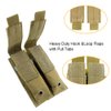 Depring Double Pistol Mag Pouch Molle Tactical EDC EMT Tool Organizer Holder (Tan)