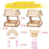 Wooden Arts and Crafts for Kids - 2 Pack Bird Feeder Wind Chime DIY Kids Crafts - Build and Paint Educational Fun Art Activities Crafts Gifts Outside Toys for Boys Girls Ages 3-5 8-12 6-8