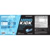 NutraBio Amino Kick - Amino Acid Energy Formula - BCAA's, Electrolytes for Hydration, Natural Caffeine 30 Servings (Blue Raspberry)