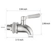 Walkinginrain Beverage Dispenser Replacement Spigot,Stainless Steel Spigot for Water Dispenser,Drink Dispenser Replacement Faucet