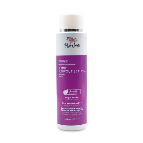 I Belli Capelli Venice Organic Keratin Treatment Formaldehyde Free- Blowout Reconstructive Organic Hair Treatment Straightening in 1 Step for Blond and Tinted Hairs-Progressiva, 500ml/16.9 fl.oz