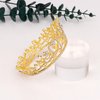 YARIEW Small Gold Crystal Crown Flower Bouquets Accessories Rhinestones Wedding Cake Topper Birthday Crown Cake Decorations Bridal Costume Cosplay Hair Accessories