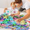 Colorful Glitter Foam Stickers Self Adhesive Stars Kid's Arts Craft Supplies Greeting Cards Stars Shapes Foam Stickers (260pcs)