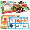 MOTGOM Sorting Toys for Toddlers - 54Pcs Learning Education Sorting Games, Animals Dinosaurs Insects Fruits Foods Vehicles Balls Farm Playset, Fine Motor Montessori Preschool Gift for 2+ Year Old Kids