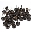 wugongshan 250 Pcs Upholstery Tacks, Decorative Furniture Tacks, Round Head Bronze Nails Tacks Pins, Antique Thumb Tacks Push Pins for DIY Project, Furniture, Sofa, Chair, Bed- 11x17 mm