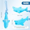 CoubonTail Dog Floating Toy, Dog Chew Toy for Aggressive Chewers, Pool Toy with Rope for Interactive Fetch & Play, Dog Beach Toy Set (Shark)