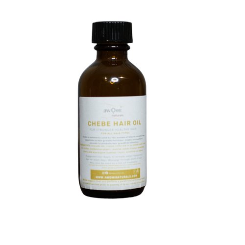 Awomi Naturals Purely Chebe Hair Oil Made with 100% Chebe Powder for Stronger Healthier Hair Prevents Breakage (8 oz)