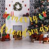Gold Merry Friendsmas Banner Friendsmas Christmas Banner Merry Friendsmas Party Decorations for Friendsmas Christmas Party Banner Decorations, Xmas Holiday Office Home Decor