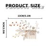 Foyte Crystal Gold Wedding Hair Comb Flower Rhinestone Headpieces Leaf Bride Hair Pieces Bridesmaid Side Hair Combs for Women and Bride