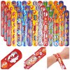 Kolewo4ever 144 Pieces Hero Slap Bracelet Hero Text Wristbands Hero Party Favors Slap Bracelets for Kids Boys Girls Snap Bracelets Hero Party Supplies