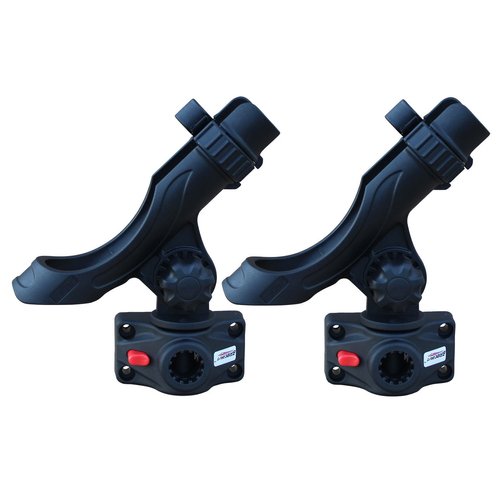 Brocraft 2Pcs Power Lock Fully Adjustable Rod Holder