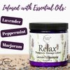 Relax Therapeutic Massage Lotion – All Natural Enriched with Lavender & Peppermint Essential Oils Perfect for Massage Therapy - Massage Cream for Full Body Massage - Brookethorne Naturals 8oz