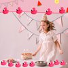 TOYMIS 12pcs Flamingo Rubber Duck, Cute Float Rubber Duck Rubber Ducks Bath Toys Bathtub Duckies Mini Rubber Ducks for Shower Birthday Party Favors Home Decoration Classroom Prizes