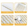 HAICHER Colored Lash Extensions CC Curl 9-18mm Mixed Lash Trays, Holographic Lash Tinsel for Eyelash Extension (Silver, Spike)
