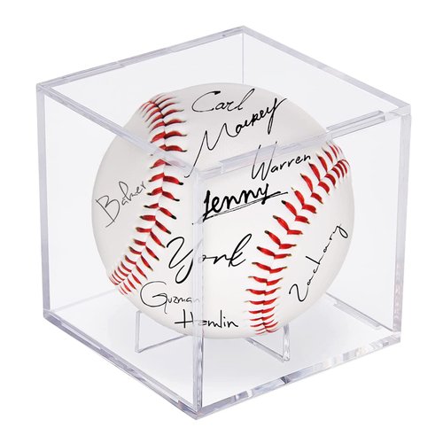 Acrylic Baseball Case for Display, UV Protected Baseball Display Cube, Autographed Baseball Clear Display Case, Baseball Display Case for Memorabilia Baseball (1)