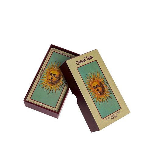 Vieux Monde Express Grand Etteilla Tarot Deck Trois & Guide | Made in USA | Oversized, Tarot Egyptien | published in The 1800s, B.P. Grimaud, Facsimile