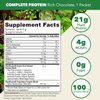 PlantFusion Complete Vegan Protein Powder - Plant Based Protein Powder with BCAAs, Digestive Enzymes and Pea Protein - Keto, Gluten Free, Soy Free, Non-Dairy, No Sugar, Non-GMO - Chocolate Pack of 12
