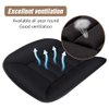 MYFAMIREA Car Seat Cushion Pad Comfort Seat Protector for Car Driver Seat Office Chair Home Use Memory Foam Seat Cushion with Non Slip Bottom (Black)