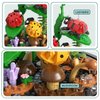 OLTLYUNH Insects Plant Bonsai Building Set,Adult Mini Animals Friend Set,Insect Collection Gift for Kids,Party Favors Bugs Building Block Kit,Valentines New Year Birthday Gift for Boys Girls(Ladybugs)