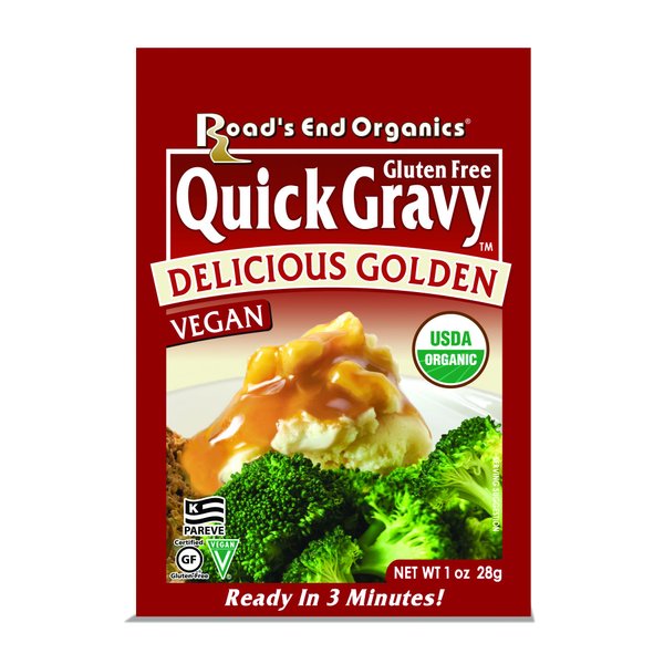 Road's End Organics Gluten Free Golden Gravy Mix, 1 Ounce Pouch (Pack of 12)