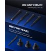 Orion Motor Tech 19pc Chain Brake Tool Kit with C Frame 3 Anvils 5 Break Tips, Dirtbike ATV Bicycle Motorcycle Chain Tool Chain Link Removal Tool Chain Rivet Tool for Cam & 25 to 630 Chains