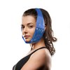 Hot Cold Jaw and Forehead Ice Pack by FOMI Care | Flexible Gel Bead Wrap for TMJ, Wisdom Teeth, Oral and Facial Surgery, Dental Implants, Migraine, Headache, Chin and Tooth Pain | Adjustable (Blue)