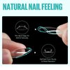 TOMICCA Almond Nail Tips, Medium Almond Acrylic Nail Tips, 216Pcs Full Cover Clear Nails, Nail Extension Tips for Nail salon and DIY at Home
