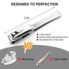 360 Degree Rotary Nail Clippers for Seniors, Medical Grade Stainless Steel Sharp & Sturdy Blade Fingernail Toe Nail Cutter Trimmer for Men Women, 18-Month Replacement Warranty