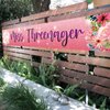 MEFENG Pink Little Miss Threenager Banner - Three Years Old Birthday Party Decor - 3rd Birthday Backdrop for Girl - Yard Sign Baby Shower Party Supplies - Lager Third Birthday Decorations -9.8x1.6 ft.