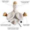 Veronea Helga The Goose, Pacifier Holder, Security Blanket Lovey, Infant Stuffed Toy, 9.8 Inches (Pack of 1) (Cannoli Cream)